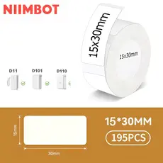 NIIMBOT Papel Etiqueta Niimbot D110 D101 D11 15x30mm REAL