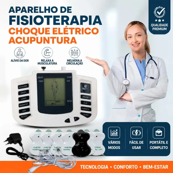 Aparelho De Fisioterapia Choque Elétrico Acupuntura REAL