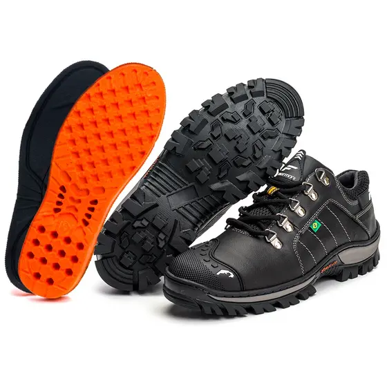 Tênis Masculino Coturno Cano Baixo Adventure Bico Emborrachado Palmilha de Gel