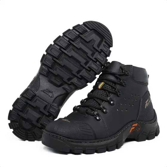 Tênis Cano Alto Masculino Bico Pvc Coturno Trabalho Bota Dia a dia