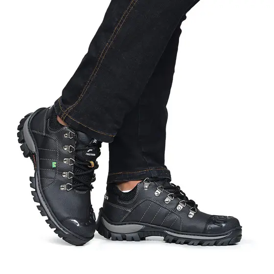 Tênis Adventure Masculino Tratorado Bico Emborrachado Motoqueiro