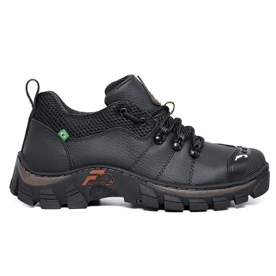 Tênis Coturno Cano Baixo  Masculino Bico Emborrachado Adventure Palmilha Gel