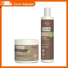 Kit Finalizador Apse Crespo Power GelatinaUmidificadora e Creme Pentear Nutritivo - Apice