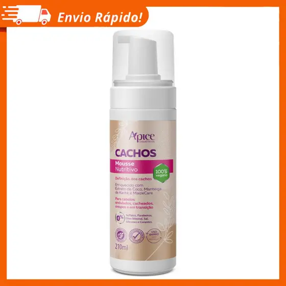 Apice Mousse Nutritivo Low Poo 210ml - Apse