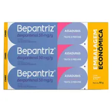 Kit 3 Bepantriz Dexpantenol 50mg Dupla Proteção - 30g - Cimed