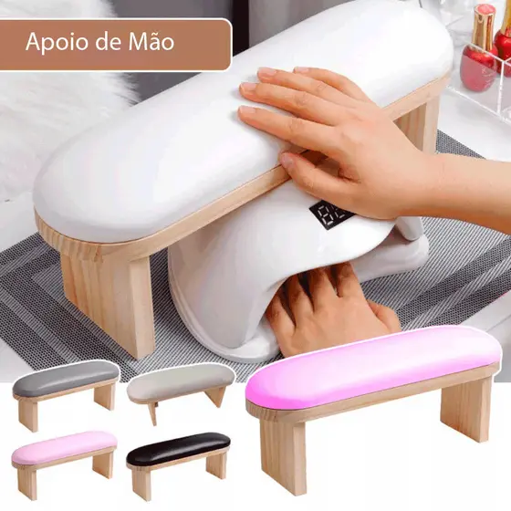 Apoio de Mão Para Manicure Rústico Crua