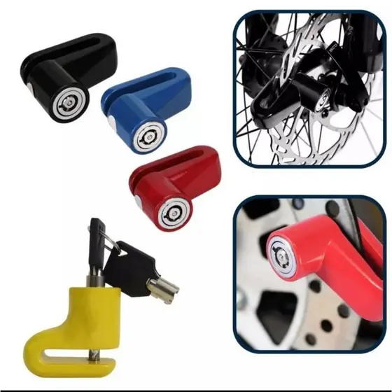 Cadeado Trava De Disco Freio Para Moto, Scooter, Bike Antifurto Poteção Contra Roubo, Segurança