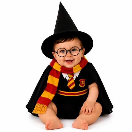 Body Fantasia Harry Potter Bebê Mesversário Temático