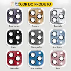 Película Lente De Câmera iPhone 16 15 14 13 12 11 Pro Plus Max Mini Diamond-Studded Integrated Film Lens M003-01