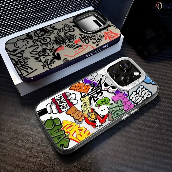 Capinha Para iPhone 17 17E 16 16E 15 14 13 12 11 8 7 X XS XR SE Pro Max Plus Prata Fosco Celular Caso Capa CYB 5253