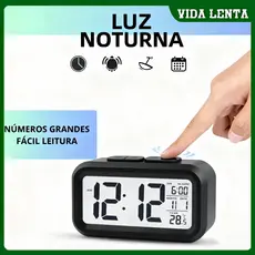Despertador Digital Portátil Despertador com LED Despertador Luminoso Relógio Despertador Digital Despertador Pequeno