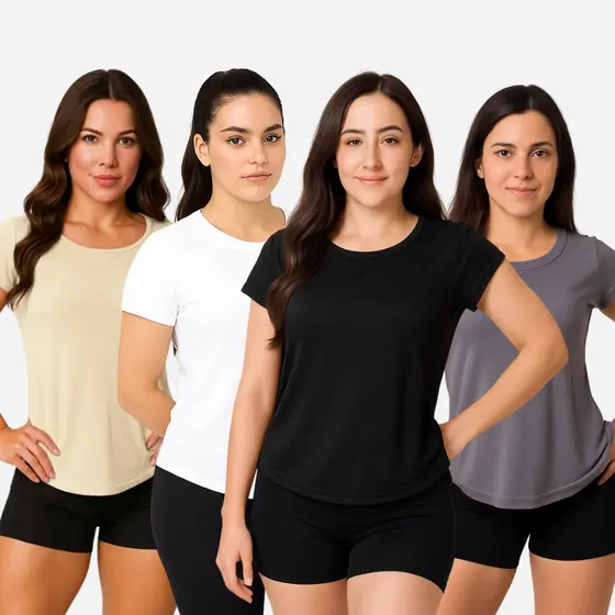 Camiseta dry fit feminina para academia/corrida