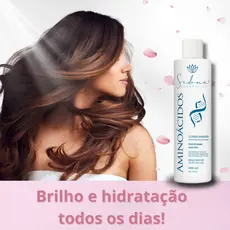 Condicionador 300ml Nutrição e Brilho todos os Tipos de Cabelo Uso Diário Macios e Sedosos e brilho
