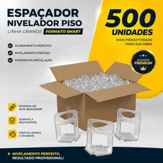 Espaçador Nivelador Smart Grande Formato Piso Porcelanato 500 Unidades Deplasti