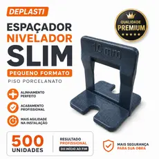 Espaçador Nivelador Slim Pequeno Formato Piso Porcelanato 500 Unidades Deplasti