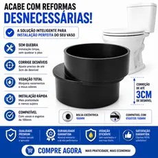 Bolsa Excêntrica Vaso Sanitário 100mm