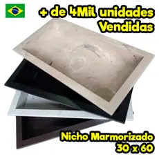 Nicho Parede Embutir Shampoo Banheiro Cozinha 30x60cm Multiuso