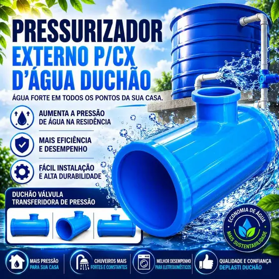 Pressurizador Externo Automatico Para Caixa D'agua Duchao