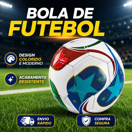 Bola De Futebol Campo Profissional Modelo Copa 2026 Tamanho 5 Resistente Costurada Macia Envio Rapido