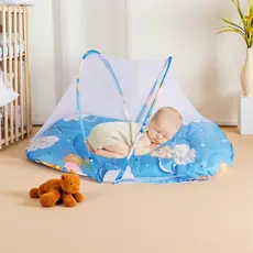 Berço Portátil com Mosquiteiro Dobrável para Bebê 93x48cm Leve e Seguro