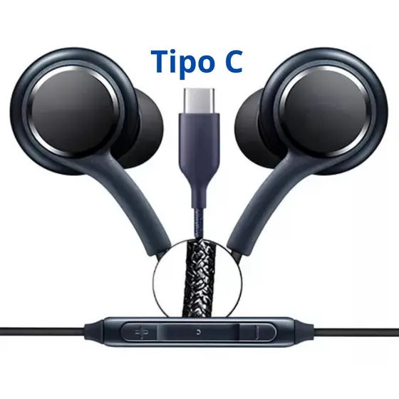 Fone De Ouvido Tipo C Original S20 S21 Plus S21+ S22 Ultra S23 ultra S24 A53 A54  M52 M53 M54 Edge