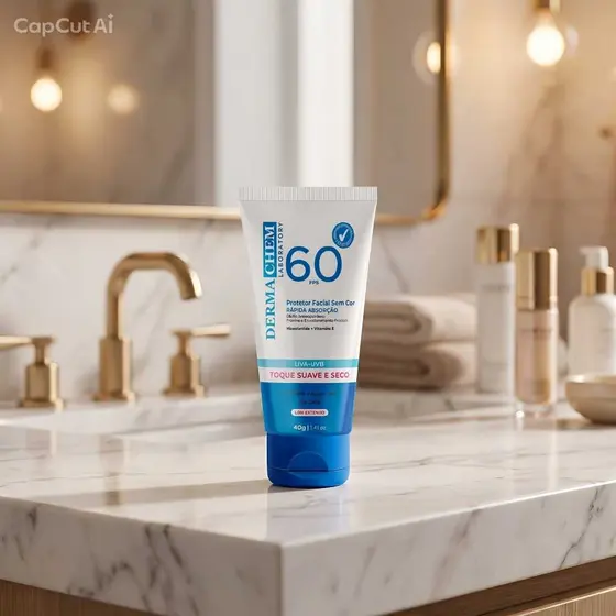 DermaChem – Protetor Facial FPS 60 Incolor