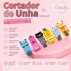 Cortador De Unha Para Bebê E Infantil Com Tema Animais Sortidos