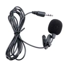 Mini microfone portátil comum condensador clip-on lapela microfone de lapela com fio para laptop