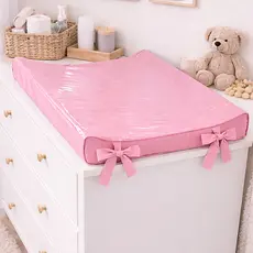 Trocador de Fralda Luxo Anatômico De Cômoda Para Bebe Plastificado Capa Removivel Cores lisa