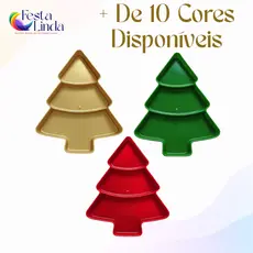 BANDEJA PETISQUEIRA ARVORE DE NATAL UNITARIO - 22 CM X 28,5 CM