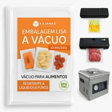 Saco Embalagem a Vácuo Kit com 100 Unidades para Seladora de Alimentos BPA Free