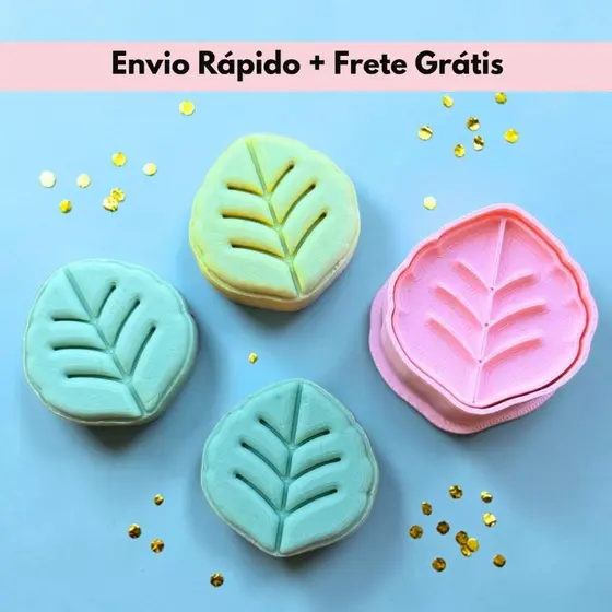 Modelador Ejetor Folha para Brigadeiro, Doce, Massa e Biscoito