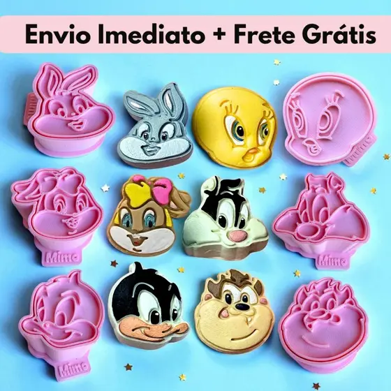 Ejetor e Modelador Loone Tunes para Brigadeiro, Doces, Massa e Biscoitos Escolha nas Variações