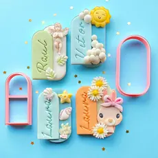 Kit Cortador Popsicle 2 Peças para Doces, Massas e Pasta Americana - Picolé e Pirulito