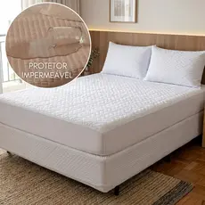 Kit Protetor Colchão Impermeável Matelado Premium + Fronha Berço Solteiro Casal Queen King