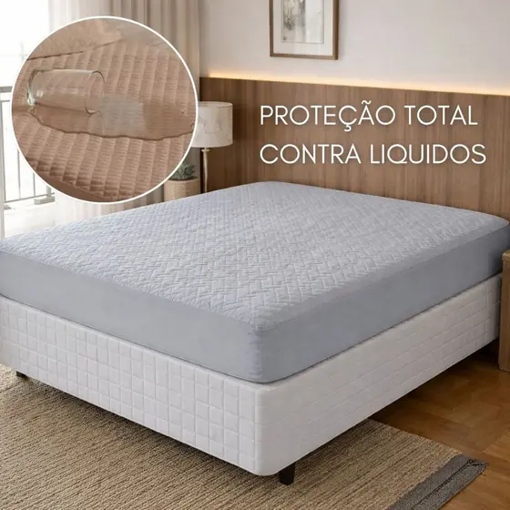Capa de Colchão 100% Impermeável Protetor Avulso Matelado Com Elástico em Toda Volta Colchão Box