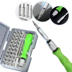 Kit Jogo Chave Fenda de Precisão Multiuso 32 Pcs Maleta LE-1921 ideal para Presente