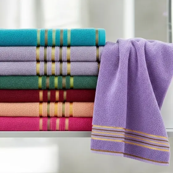 Kit 2 Toalhas De Banho Grossa Felpuda Macia Alta Absorção Jasmim 70x140 100% Algodão