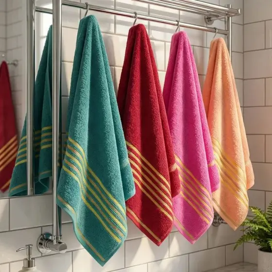 Kit 4 Toalhas Banho 70x140 Jasmim 100% Algodão Felpuda Grande Macia