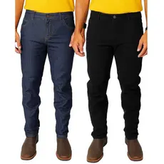 Calça Masculina Jeans Tradicional   Barata Reforçada Trabalho