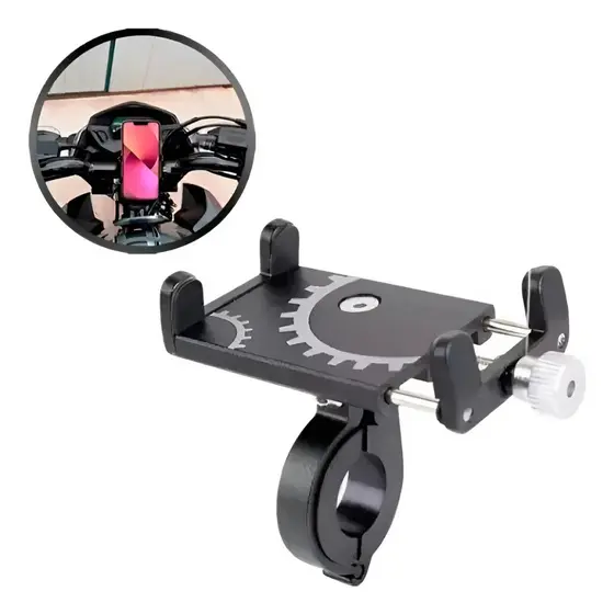 Suporte De Metal Universal De Celular Para Moto E Bicicleta Bike