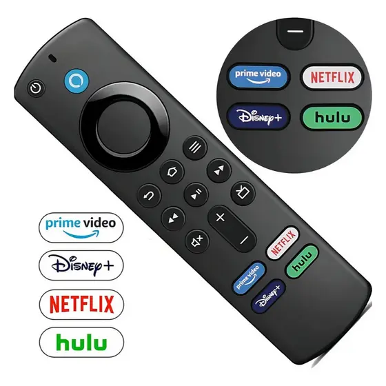 Controle Fire Stick Com Comando De Voz Compatível Fire Stick Tv Lite Fire Tv Stick 4k e Outros