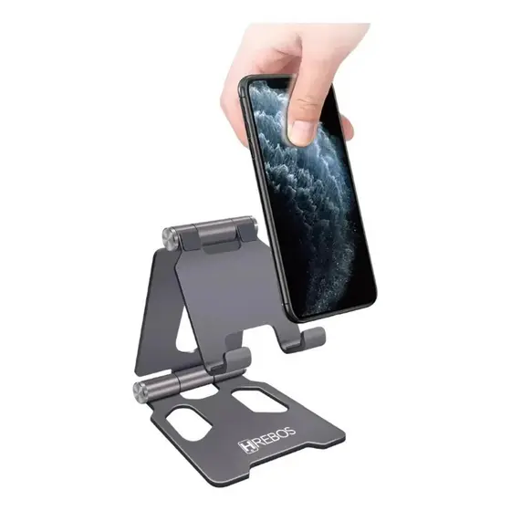 Suporte Ajustável de Mesa para Celular e Tablet – Articulado, Compacto, Antiderrapante e Ideal para Home Office