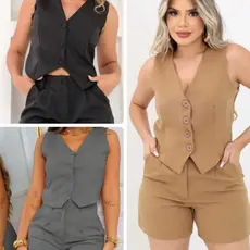 conjunto feminino social alfaiataria