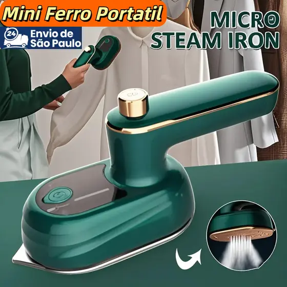 Mini Ferro Portatil De Passar Roupa Vapor Para Viagem Elétrico Pequeno 110v e 220v Alta Temperatura
