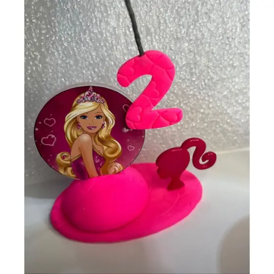 Vela de aniversário Biscuit - Barbie