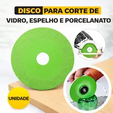 Disco ultrafino para corte de vidro espelho e porcelanato
