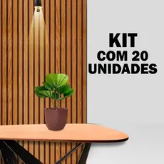Kit de 5, 10, 15 E 20 Painéis Ripados ripas MDF 45x11cm Revestimento Decorativo de Parede