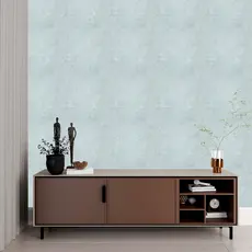 Papel de Parede Cimento Queimado Azul Claro Lavável Adesivo Premium 3M 3x0,5m
