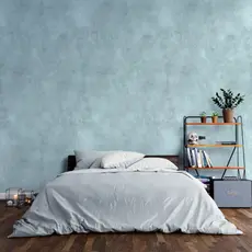 Papel de Parede Linha Studio Decor  Adesivo - Cimento Queimado Azul Claro Lavável à Prova D’Água 3m x 0,50cm